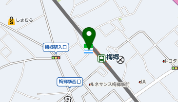 TOBU PARK東武梅郷駅西口駐輪場の地図画像