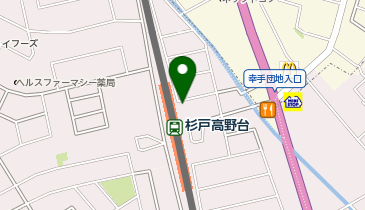 TOBU PARK 杉戸高野台駅東口バイク駐車場の地図画像