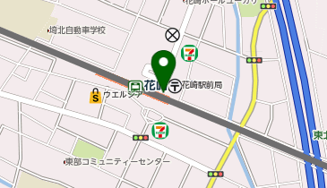 TOBU PARK花崎駅北口駐輪場の地図画像