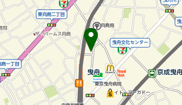 TOBU PARK曳舟駅東駐輪場の地図画像