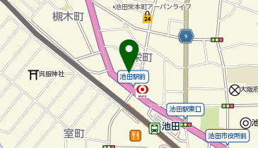 グッドパーキング池田駅前の地図画像