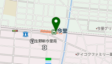 Pat近鉄今里駅前東駐輪場の地図画像