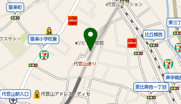 渋谷区代官山町13-1 ログロードみんちゅう駐輪場の地図画像