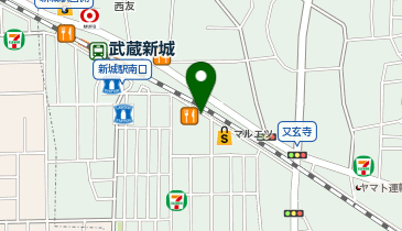 川崎市中原区新城1丁目2-28 横浜銀行新城支店の地図画像