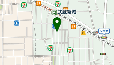 川崎市中原区新城3-4-1 中島ビル 日貸 駐輪場の地図画像
