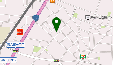 大田区東六郷1- 4-7 ジーベック京急蒲田日貸駐輪場の地図画像