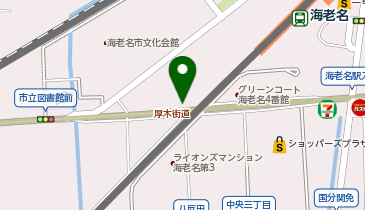 海老名市めぐみ町1154番地 海老名駅西口第4原動機付自転車駐車場の地図画像
