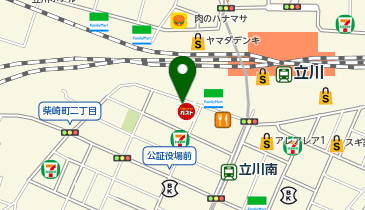 立川市柴崎町2-2-27  オスロー立川第2ビル 1日貸しの地図画像