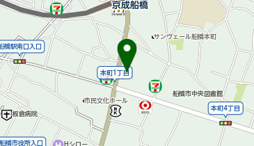 船橋市本町4丁目41-21 SMBC船橋ビル駐輪場の地図画像