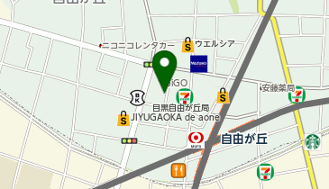 目黒区自由が丘2丁目10-9 出会いの小路みんちゅう駐輪場(1日貸)の地図画像