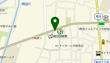 中野区南台3丁目 25-8 【1日貸】ジェージェー・クラウド中野南台 駐輪場の地図画像