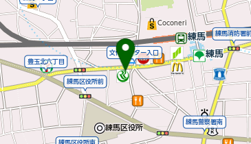 練馬区豊玉北6丁目1-10 練馬駅前みんちゅう駐輪場【1日貸し】の地図画像