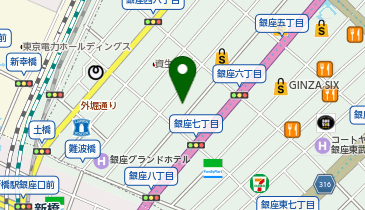 中央区銀座7丁目7番7号 GINZA ADC BUILDING 銀座7丁目みんちゅうバイク駐車場【1日貸し】の地図画像