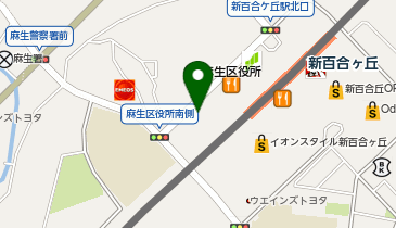 川崎市麻生区万福寺1丁目2-3農住ビルアーシス 新百合ヶ丘駅前みんちゅう駐輪場【1日貸し】の地図画像