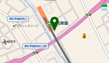 さいたま市緑区美園4-12 東口イオン側の地図画像