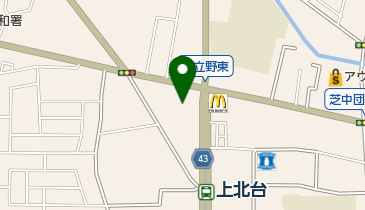 東大和市上北台1-1-4 ニラク上北台店駐輪場の地図画像