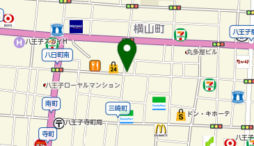 八王子市横山町8-9 駐輪場の地図画像