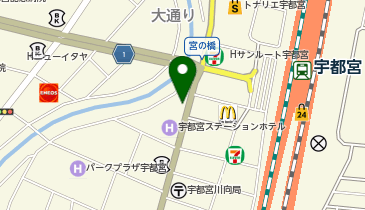 宇都宮市駅前通り2-1-3 ABCパーク宇都宮内の地図画像