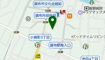 調布市小島町2-43-19 サイクルダイチ調布駅南口の地図画像