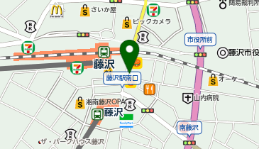 藤沢市南藤沢2-1-1 ハゼの木広場駐輪場の地図画像