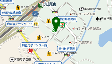 堺市南区鴨谷台2-2-2 光明池駅前みんちゅう駐輪場の地図画像