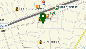 世田谷区砧6丁目32-8 みずほ銀行 祖師谷支店みんちゅう駐輪場の地図画像