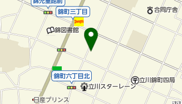 立川市錦町3丁目10-23の付近 DP112 錦町3丁目の夕日の地図画像