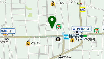 杉並区高円寺南3丁目1-1 みずほ銀行高円寺支店(側面エリア)の地図画像