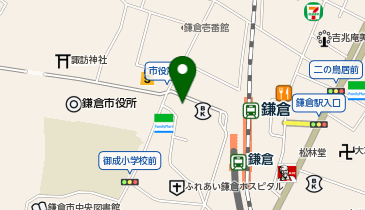 鎌倉市御成町11-35 みずほ銀行鎌倉支店みんちゅう駐輪場の地図画像
