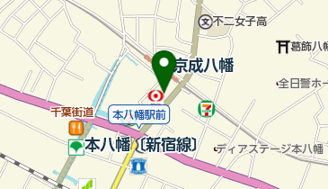 東洋カーマックス 市川八幡駐輪場の地図画像