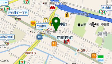 東洋カーマックス 門前仲町駐輪場の地図画像
