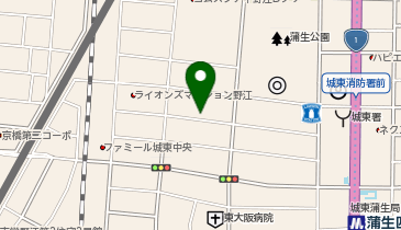 【予約制】 パラカ 大阪市城東区中央第4の地図画像