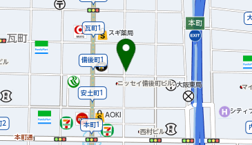 【予約制】 パラカ 大阪市備後町第5の地図画像