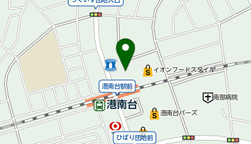 港南台駅駐輪場の地図画像