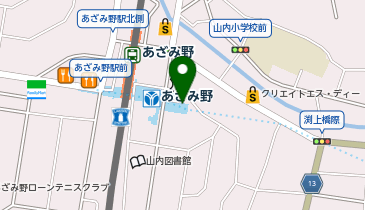 あざみ野駅駐輪場の地図画像