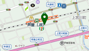 サイカパーク芦屋1自転車駐車場の地図画像