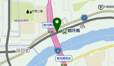サイカパーク観月橋駅24時間自転車駐車場の地図画像