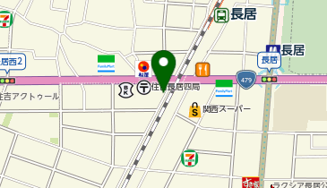 サイカパーク長居公園通り前自転車駐車場の地図画像