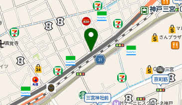 若菜神戸線(サンセット通り)【A】24時間自転車専用駐車場の地図画像