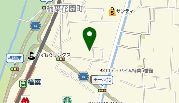 (枚方市営)町楠葉自転車駐車場の地図画像