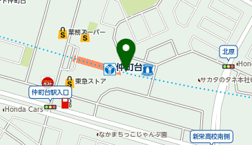 仲町台駅第1駐輪場の地図画像