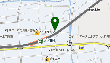 京阪大和田駅自転車駐車場の地図画像