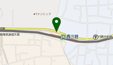 京阪西三荘駅駐輪場の地図画像