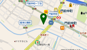 江東区立門前仲町黒船橋自転車駐車場の地図画像