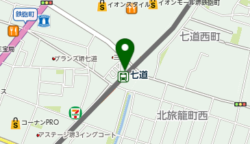 (堺市営)七道駅前自転車等駐車場の地図画像