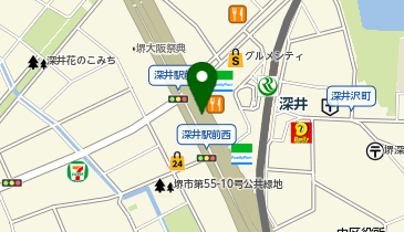 (堺市営)深井駅前自転車等駐車場の地図画像