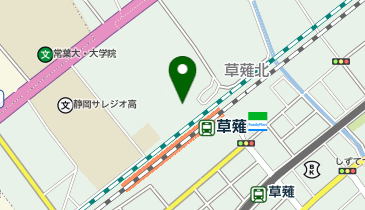 草薙駅北口自転車等駐車場の地図画像