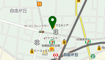 サイカパーク Luz自由が丘自転車駐輪場の地図画像