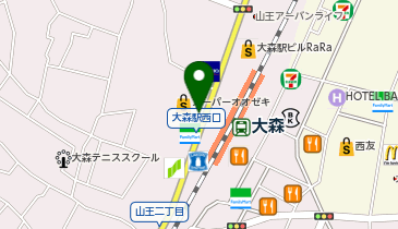 サイカパーク 大森駅前ビル第1駐車場の地図画像