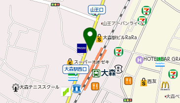 サイカパーク 三井住友信託銀行大森支店駐輪場の地図画像